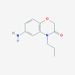 molecular formula C11H14N2O2 B056459 6-Amino-4-propyl-2H-1,4-benzoxazin-3(4H)-one CAS No. 105807-91-8