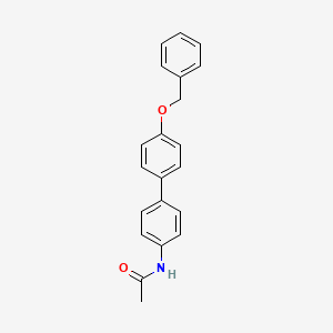 molecular formula C21H19NO2 B5645939 N-[4-(4-phenylmethoxyphenyl)phenyl]acetamide 