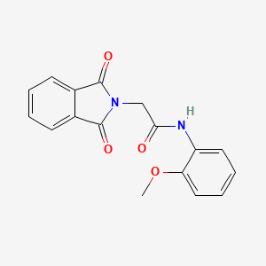 B5646026 2-(1,3-dioxo-1,3-dihydro-2H-isoindol-2-yl)-N-(2-methoxyphenyl)acetamide CAS No. 5474-97-5