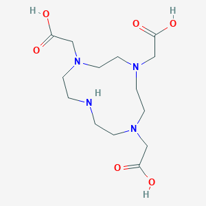 molecular formula C14H26N4O6 B056461 1,4,7,10-Tetraazacyclododecane-1,4,7-triacetic acid CAS No. 114873-37-9