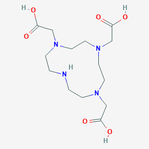 molecular formula C14H26N4O6 B056461 1,4,7-Tris(carboxymethyl)-1,4,7,10-tetraazacyclododecane CAS No. 114873-37-9