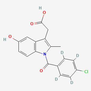 molecular formula C18H14ClNO4 B564618 O-Desmethyl Indomethacin-d4 CAS No. 1189916-55-9
