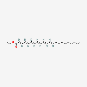 molecular formula C24H36O2 B564623 Docosahexaenoic Acid-d5 Ethyl Ester 
