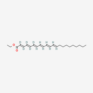 molecular formula C24H36O2 B564623 Docosahexaenoic Acid-d5 Ethyl Ester CAS No. 159146-01-7