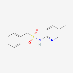 molecular formula C13H14N2O2S B5646243 N-(5-methylpyridin-2-yl)-1-phenylmethanesulfonamide 