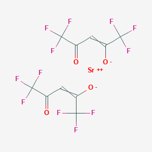 molecular formula C10H2F12O4Sr B056463 Strontium;1,1,1,5,5,5-hexafluoro-4-oxopent-2-en-2-olate CAS No. 121012-89-3