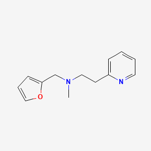 molecular formula C13H16N2O B5646413 N-(furan-2-ylmethyl)-N-methyl-2-pyridin-2-ylethanamine 