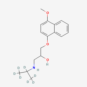 molecular formula C17H23NO3 B564642 4-Methoxy Propranolol-d7 CAS No. 1189868-02-7