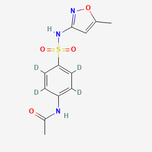 molecular formula C12H13N3O4S B564651 N4-Acetylsulfamethoxazole-d4 