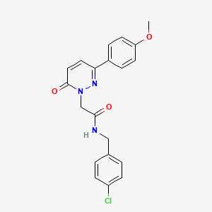 molecular formula C20H18ClN3O3 B5646529 N-(4-chlorobenzyl)-2-(3-(4-methoxyphenyl)-6-oxopyridazin-1(6H)-yl)acetamide 