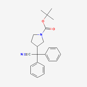 molecular formula C23H26N2O2 B564665 2,2-Diphenyl 2-(1-Boc-3-pyrrolidinyl)acetonitrile CAS No. 1159977-31-7