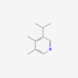 molecular formula C10H15N B564667 Pyridine, 3,4-dimethyl-5-(1-methylethyl)- CAS No. 104293-88-1