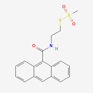molecular formula C18H17NO3S2 B564669 9-Carboxyanthracene MTSEA Amide CAS No. 1159977-19-1