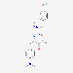 molecular formula C20H25N3O4 B056467 Tyrosine-4'-dimethylaminophenylalanine CAS No. 124985-59-7