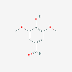 molecular formula C₉H₁₀O₄ B056468 Syringaldehyde CAS No. 134-96-3