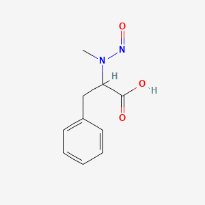 molecular formula C10H12N2O3 B564688 N-Nitroso-N-methyl-DL-phenylalanine CAS No. 41867-08-7