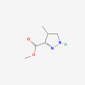 molecular formula C6H10N2O2 B564690 Methyl 4-methyl-4,5-dihydro-1H-pyrazole-3-carboxylate CAS No. 101080-10-8