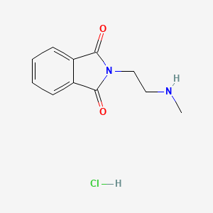molecular formula C11H13ClN2O2 B564691 盐酸2-[2-(甲基氨基)乙基]-2,3-二氢-1H-苯并异吲哚-1,3-二酮 CAS No. 110460-11-2