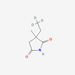 molecular formula C7H11NO2 B564695 Ethosuximide-d3 CAS No. 1189703-33-0
