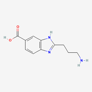 2-Aminopropyl-5(6)-carboxy-benzimidazole
