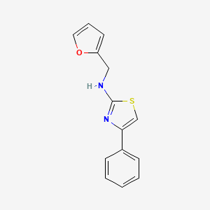 molecular formula C14H12N2OS B5647199 n-(Furan-2-ylmethyl)-4-phenyl-1,3-thiazol-2-amine CAS No. 6520-21-4