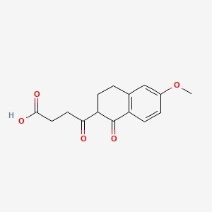 4-(6-Methoxy-1-oxo-1,2,3,4-tetrahydronaphthalen-2-yl)-4-oxobutanoic acid