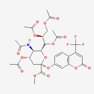 4-Trifluoromethylumbelliferyl Tetra-O-acetylated |A-D-N-Acetylneuraminate Methyl Ester