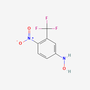 molecular formula C7H5F3N2O3 B564734 N-Hydroxy-4-nitro-3-(trifluoromethyl)aniline CAS No. 904328-95-6