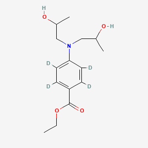 4-[Bis(2-hydroxypropyl)amino]benzoic Acid-d4 Ethyl Ester