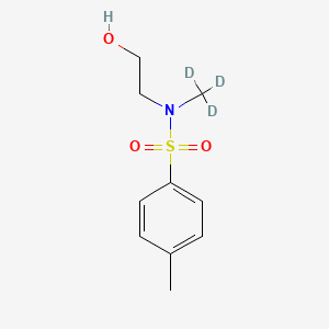 molecular formula C10H15NO3S B564784 N-2-Hydroxyethyl-N-(methyl-d3)-p-toluenesulfonamide CAS No. 854634-39-2
