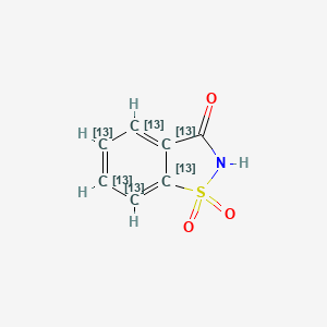 molecular formula C7H5NO3S B564788 Saccharin-13C6 