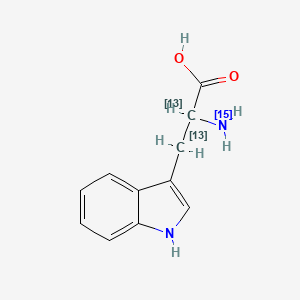 molecular formula C11H12N2O2 B564790 D,L-Tryptophan-13C2,15N CAS No. 1357002-80-2