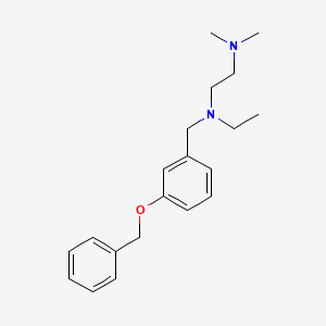 molecular formula C20H28N2O B5647976 N'-ethyl-N,N-dimethyl-N'-[(3-phenylmethoxyphenyl)methyl]ethane-1,2-diamine 