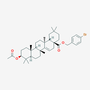 molecular formula C39H55BrO4 B056481 4-Bromobenzyl 3-acetylmaprounate CAS No. 123887-66-1