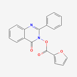 molecular formula C19H12N2O4 B5648246 (4-Oxo-2-phenylquinazolin-3-yl) furan-2-carboxylate CAS No. 5677-21-4