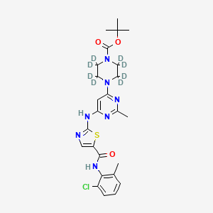 N-Boc-N-deshydroxyethyl Dasatinib-d8