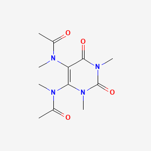 N,N'-(1,3-Dimethyl-2,6-dioxo-1,2,3,6-tetrahydropyrimidine-4,5-diyl)bis(N-methylacetamide)