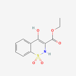 molecular formula C11H11NO5S B564840 Ethyl 4-hydroxy-2H-1,2-benzothiazine-3-carboxylate 1,1-dioxide CAS No. 24683-21-4