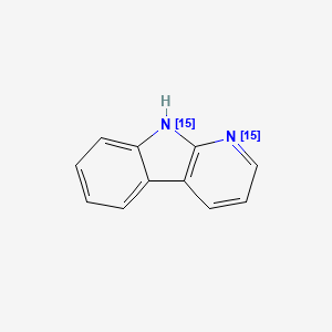 molecular formula C11H8N2 B564853 alpha-Carboline-15N2 CAS No. 1189983-12-7
