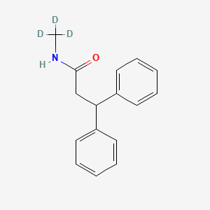 molecular formula C16H17NO B564874 N-Methyl 3,3-Diphenylpropionamide-d3 CAS No. 1189967-22-3
