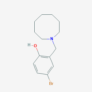 molecular formula C14H20BrNO B5648761 2-(Azocan-1-ylmethyl)-4-bromophenol 