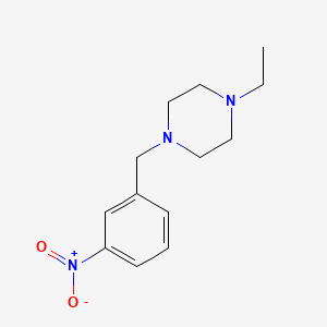 molecular formula C13H19N3O2 B5648928 1-Ethyl-4-(3-nitro-benzyl)-piperazine 