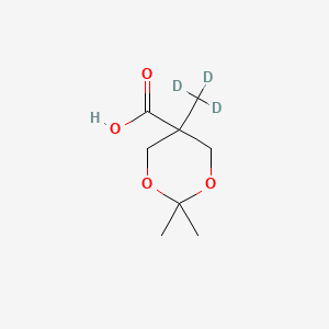 molecular formula C8H14O4 B564909 2,2,5-Trimethyl-1,3-dioxane-5-carboxylic Acid-d3 CAS No. 1216916-27-6