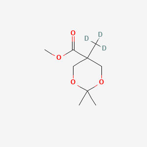 molecular formula C9H16O4 B564910 2,2,5-Trimethyl-1,3-dioxane-5-carboxylic Acid Methyl Ester-d3 CAS No. 1189460-82-9