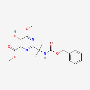 Methyl 2-(2-{[(benzyloxy)carbonyl]amino}propan-2-yl)-5-hydroxy-6-methoxypyrimidine-4-carboxylate