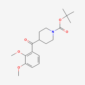 molecular formula C19H27NO5 B564932 N-Boc-(2,3-dimethoxyphenyl)-4-piperidinylmethanone CAS No. 139290-71-4