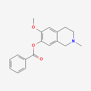 6-Methoxy-2-methyl-1,2,3,4-tetrahydro-7-isoquinolinyl benzoate