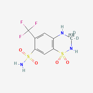 molecular formula C8H8F3N3O4S2 B564945 Hydroflumethiazide-13CD2 CAS No. 1189877-11-9