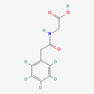 molecular formula C10H11NO3 B564949 N-(Phenylacetyl-d5)glycine 