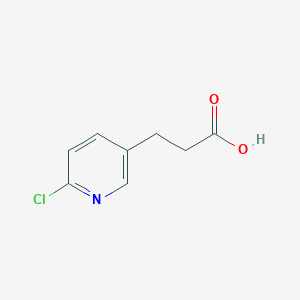 molecular formula C8H8ClNO2 B056495 3-(6-Chloropyridin-3-yl)propanoic acid CAS No. 117528-23-1